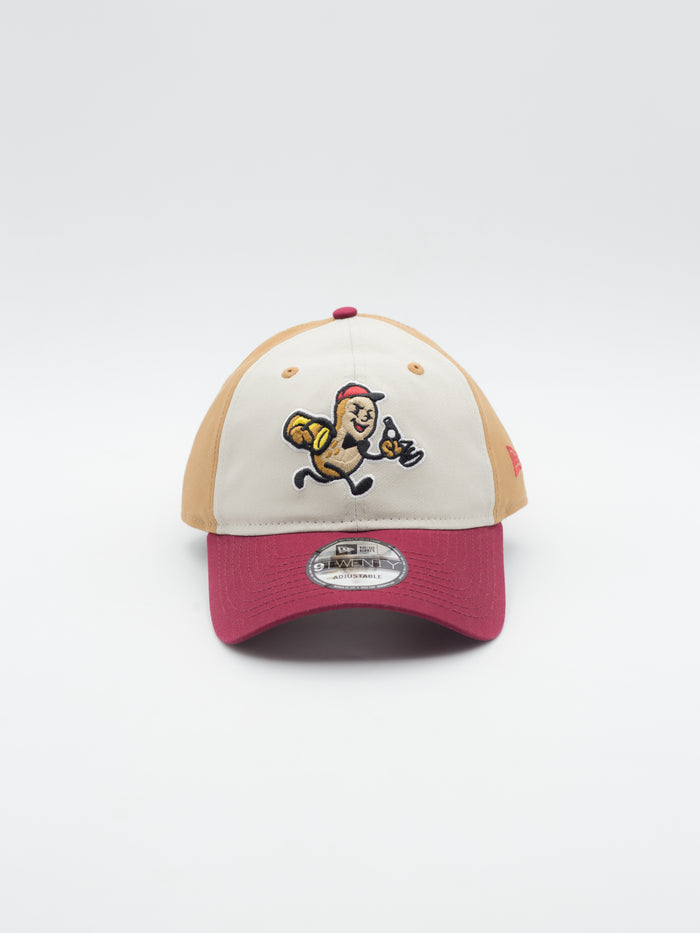 9TWENTY MiLB Montgomery Biscuits Peanuts Khaki/Brown/Red