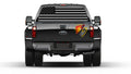 American Flag Black & Gray  Rear Window Perforated Vinyl Graphic Decal Trucks Cars Campers RV