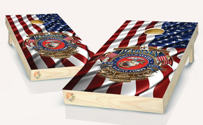 American Flag  Eagle Cornhole Board Vinyl Wrap Laminated Sticker Set Decal
