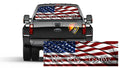American Flag We The People Patriotic Rear Window Perforated Graphic Decal Truck Cars