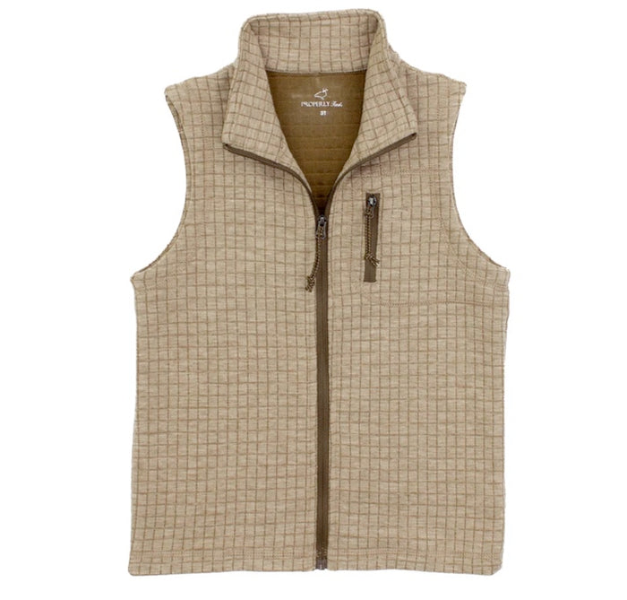 Boys Delta Vest White Oak - Properly Tied