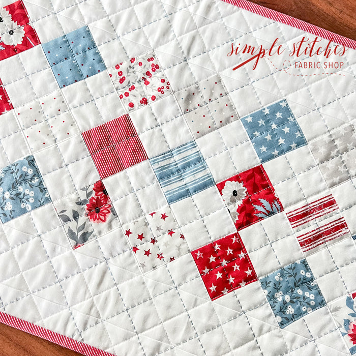 Checkers and Stars Paper Pattern - WHOLESALE (set of 10)