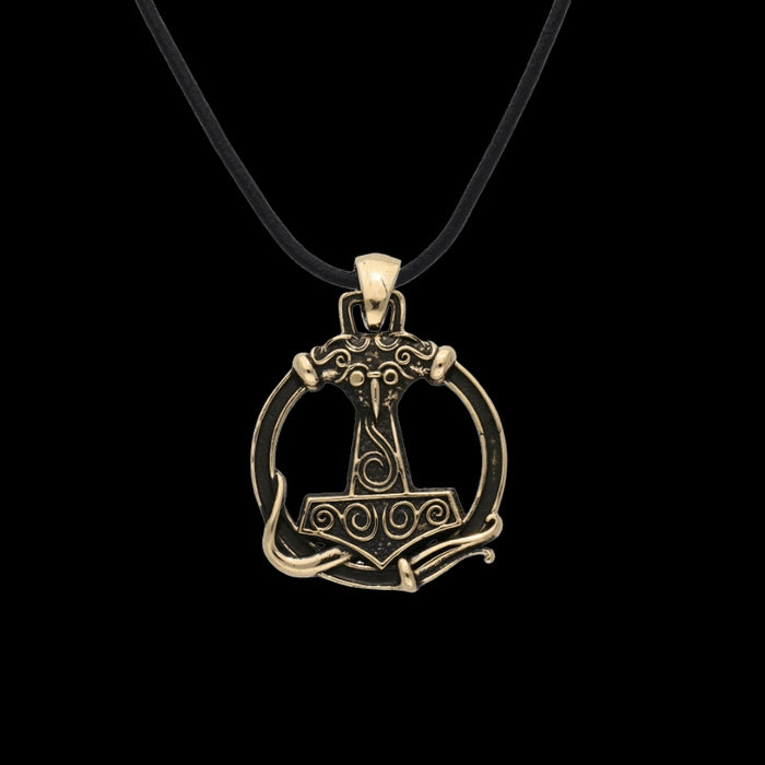vkngjewelry Pendant Handcrafted Thor's Hammer Ornament Bronze Pendant