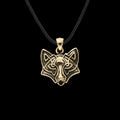 vkngjewelry Pendant Celtic Fox Bronze Pendant