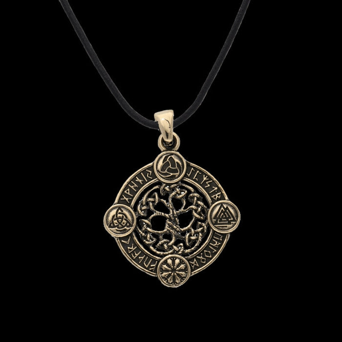 vkngjewelry Pendant Yggdrasil The World Tree Norse Bronze Pendant