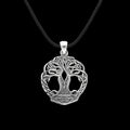 vkngjewelry Pendant Yggdrasil Mjolnir Sterling Silver Pendant