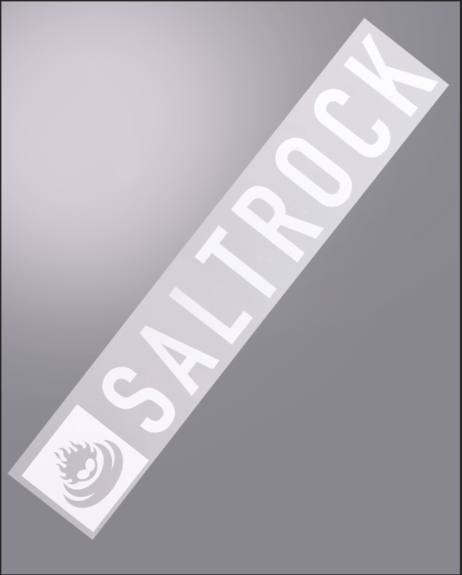 Corp Logo Van Sticker in White