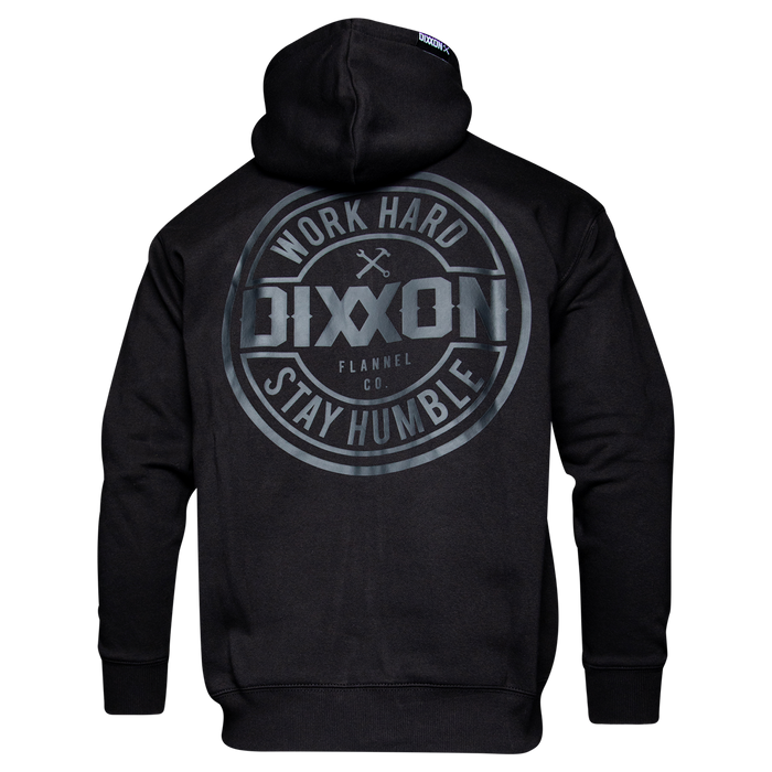 Corpo Zip Up Hood - Black