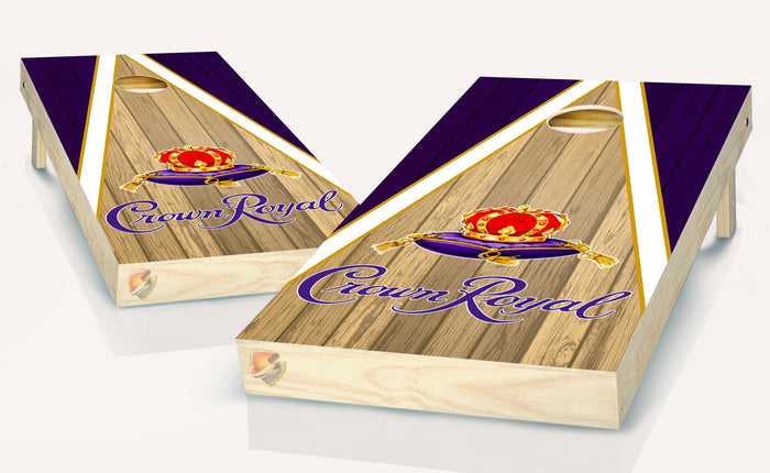 Crown Royal Cornhole Board Vinyl Wrap Laminated Sticker Set