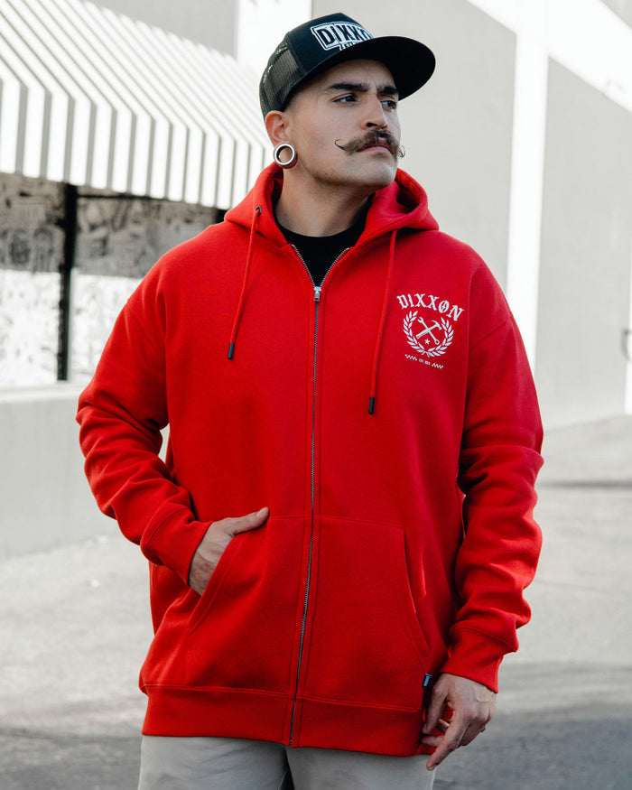 Cruz Zip Up - Red