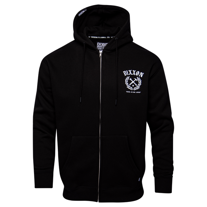 Cruz Zip Up Hood - Black