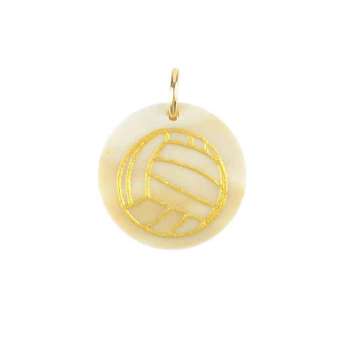 Moon and Lola - Colorful Acrylic Etched Volleyball Charm