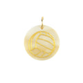 Moon and Lola - Colorful Acrylic Etched Volleyball Charm