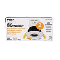 Feit Electric LED Downlight IP65 3 Colors 600 Lumens 50w 2 Pack Dimmable