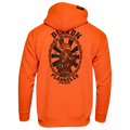 Black Hammersnake Pullover Hoodie - Safety Orange - Dixxon Flannel Co.