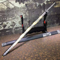 Han jian/High carbon steel eight surface blade/Black wood/Alloy handle - Chinese sword shop