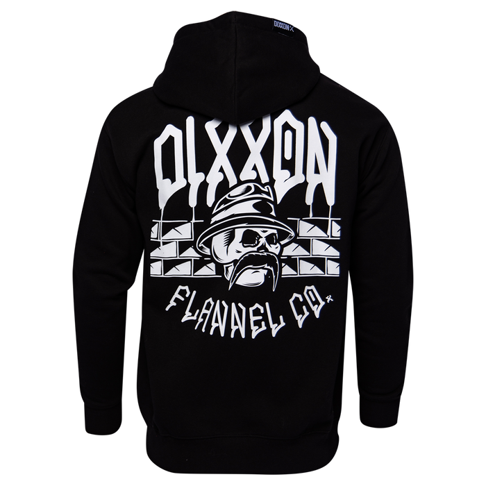 Hector Zip Up Hood - Black