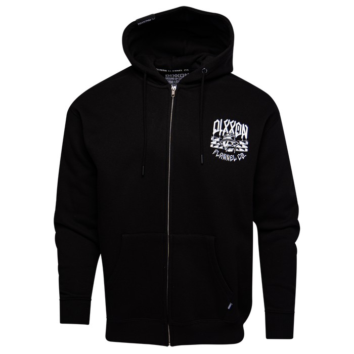 Hector Zip Up Hood - Black