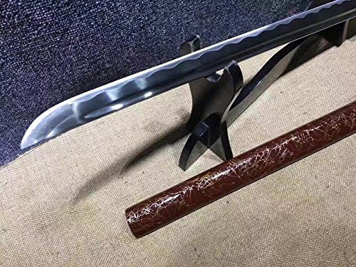 Japanese katana/Samurai sword/Medium carbon steel/Wood paint Scabbard/Length 30" - Chinese sword shop