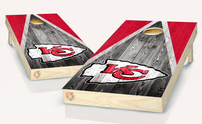 Kansas City Cornhole Board Vinyl Wrap Laminated Sticker Set