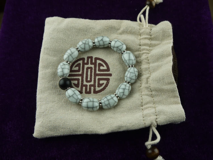 Longquan celadon Ge Kiln/Celadon bracelet/Swarovski no.1124 - Chinese sword shop