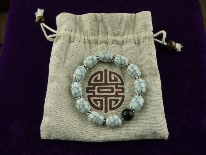 Longquan celadon Ge Kiln/Celadon bracelet/Swarovski no.1124 - Chinese sword shop