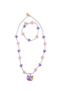 Lovely Kitty Necklace & Bracelet Set, 2pc