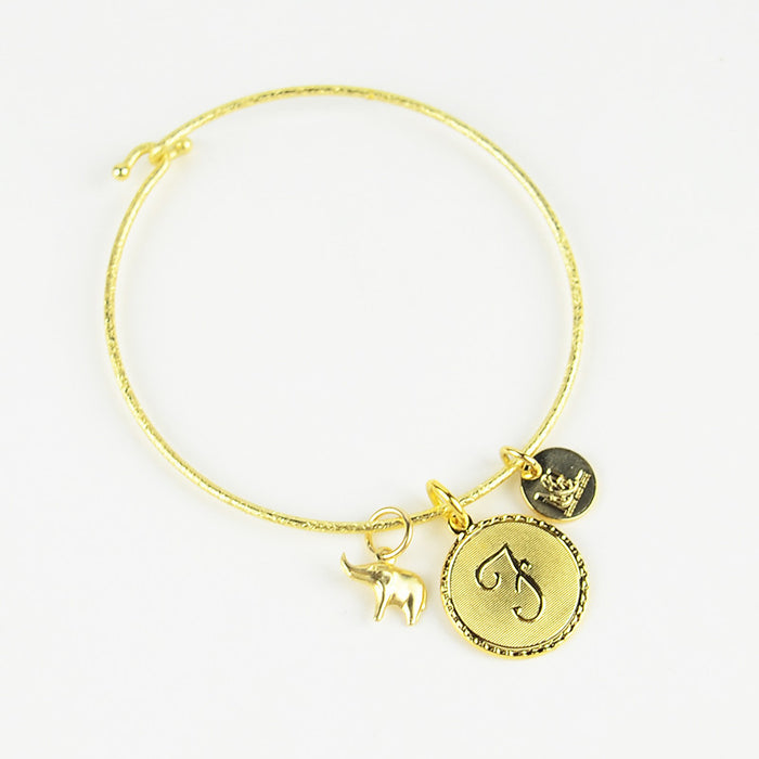 I found this at #moonandlola! - Metal Tiny Elephant Charm on Charm Bracelet