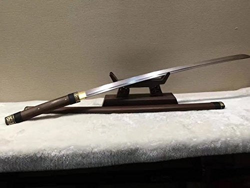 Nihontou samurai/Katana/Damascus steel blade/Rosewood scabbard - Chinese sword shop