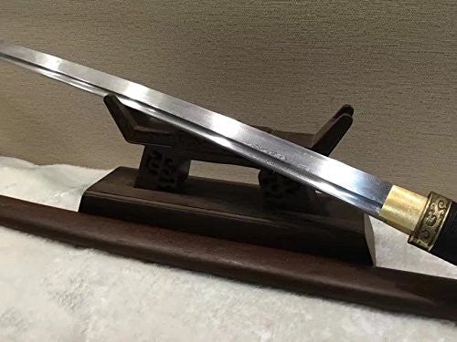 Nihontou samurai/Katana/Damascus steel blade/Rosewood scabbard - Chinese sword shop
