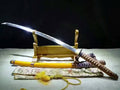 Nihontou Tachi/Nodachi/High carbon steel/Wood scabbard/Alloy tosogu/Full tang - Chinese sword shop