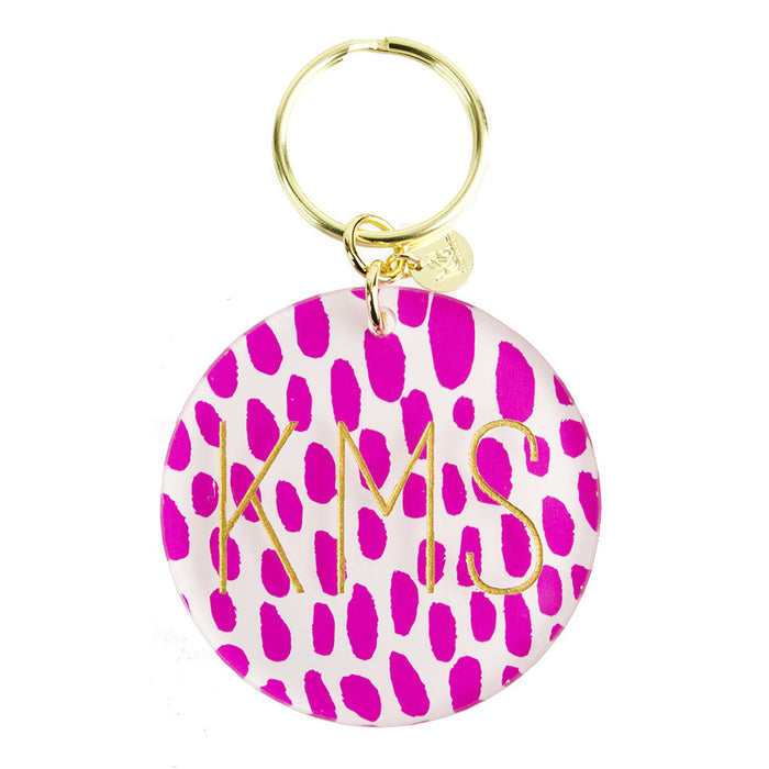 I found this at #moonandlola! - Patterned Modern Block Keychain