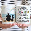 Personalized Dog Dad Mug - I Would Fight A Bear For You Gift From the Dog, Custom Dog Breed & Name