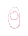 Pink Crystal Blooms Necklace & Bracelet Set Sale price - Great Pretenders