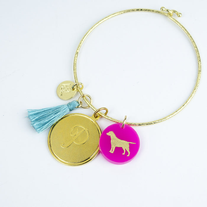 I found this at #moonandlola! - Nora Bangle with Pet, Dalton and Tassel Charms