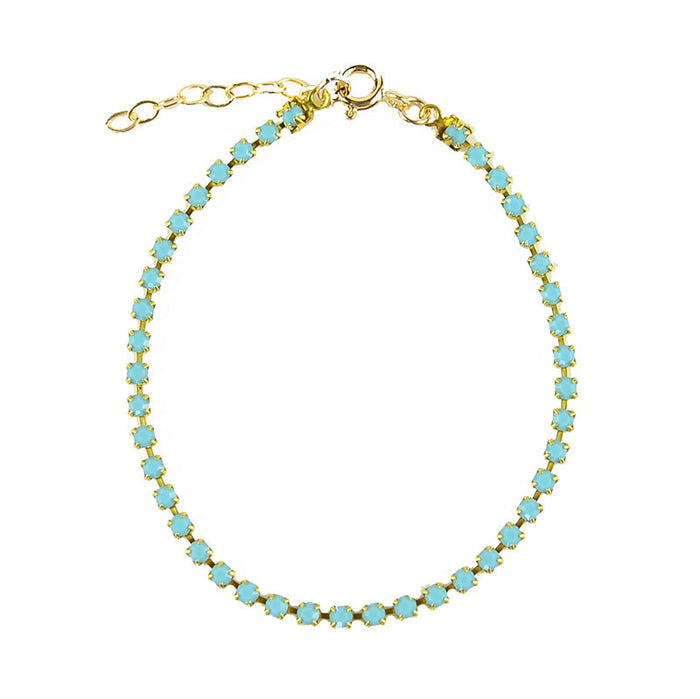 Delicate Rhinestone Chain Bracelet - I found this at #moonandlola