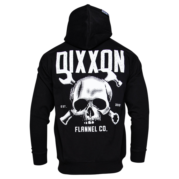 White Scalp Zip Up Hoodie - Black | Dixxon Flannel Co.