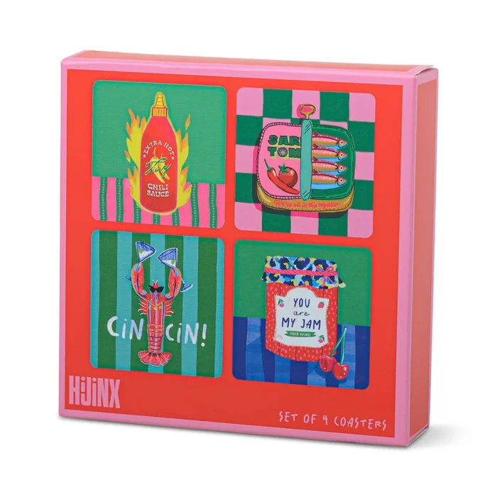 The Foodie Coasters - Set of 4