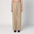 Pants TheLatest - Wide sand-coloured Axel trousers Brand