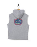 Tribe Pop Kids Sleeveless Hoodie in Grey