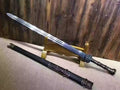 Warring States sword(Pattern steel blade,Black scabbard,Alloy fitted)Length 39" - Chinese sword shop