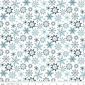 Winter Magic Snowflakes White Yardage for RBD-C16365 WHITE - PRICE PER 1/2 YARD