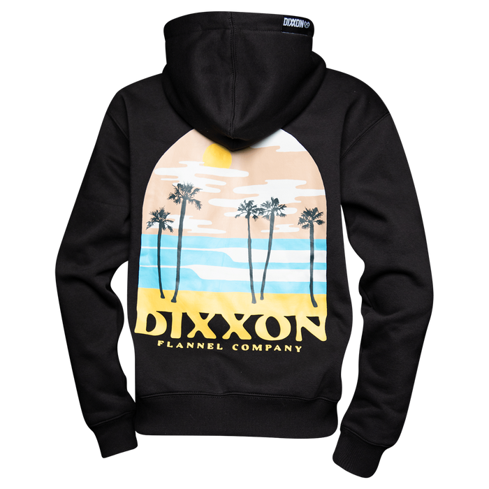 Women's Ocean Front Pullover Hood - Black