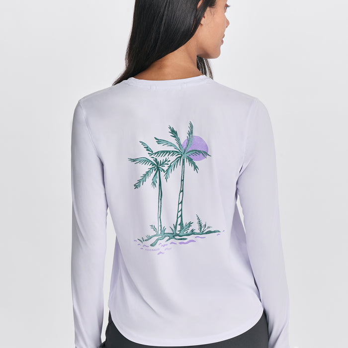 Women's Solarfoil® Long-Sleeve Pullover - Print-Orchid-3