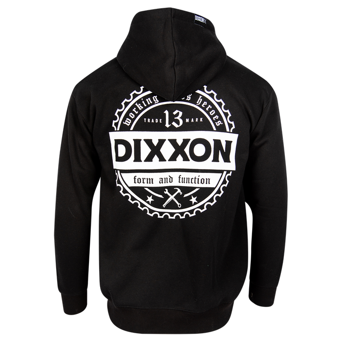 Working Class Gear Zip Up Hood - Black