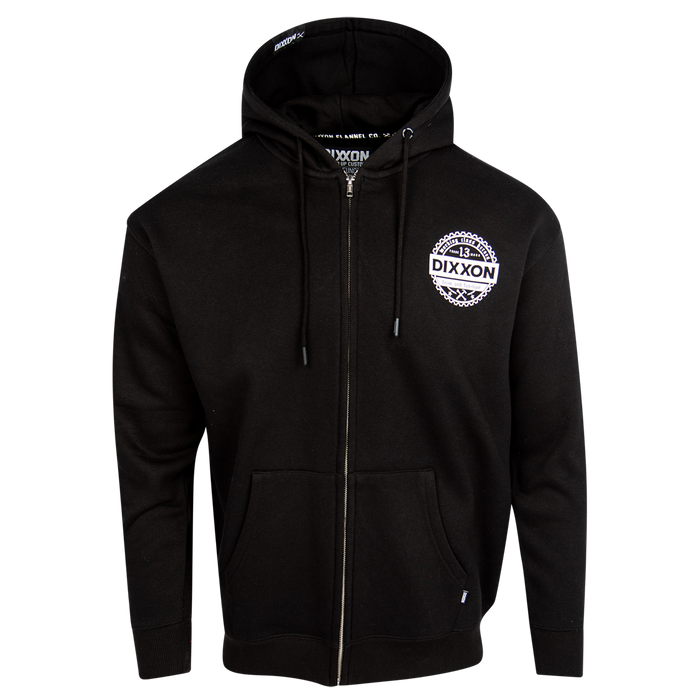 Working Class Gear Zip Up Hood - Black