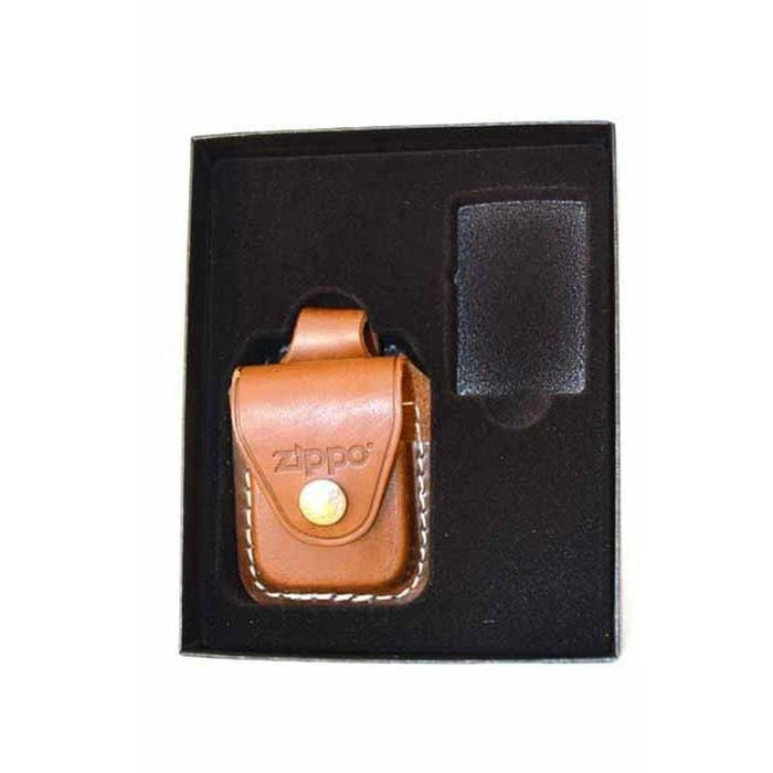 Zippo Gift Set with Brown Loop Pouch - LPGS/LPLB - Gear Exec (1975639736435)