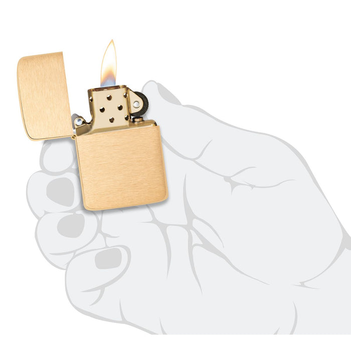 Zippo Lighter: 1941 Replica - Brushed Brass 1941B