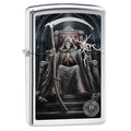 Zippo Lighter: Anne Stokes Grim Reaper - High Polish Chrome 78387 - Gear Exec (1975608410227)