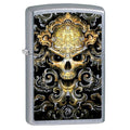 Zippo Lighter: Anne Stokes Skull Design - Street Chrome 79593 - Gear Exec (1975627808883)